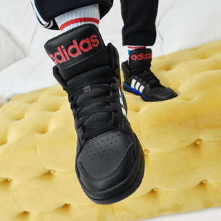 adidas 阿迪达斯 ENTRAP休闲中帮板鞋少年感复古篮球鞋男子阿迪达斯官方 黑/白 42(260mm)