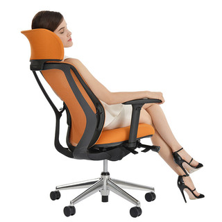 日本冈村okamura人体工学椅sylphy lightX电脑椅家用久坐办公椅子 黑色(黑框)
