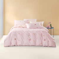  罗莱生活 LUOLAI 家纺 樱桃派对 纯棉四件套 220*250cm