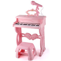 88VIP：勾勾手 钢琴玩具多功能电子琴带话筒初学女孩2宝宝3岁5小孩6亲子生日礼物