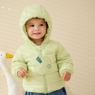 秋冬款婴儿羽绒服5月-4岁男女宝宝连帽羽绒服新生儿短款羽绒外套