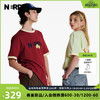 NERDY2024春夏零食系列短袖T恤女 深红色 XS