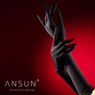 ANSUN 安幸 绫感?「腕若」8D柔光马油高密分指手丝丝滑油亮丝袜手套无缝