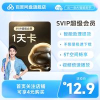 百度网盘 SVIP1天卡超级会员24小时极速下载