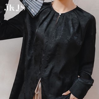 JK&JS 《墨色流露》新中式衬衫中国风宽松显瘦衬衣冷淡系高级感上衣