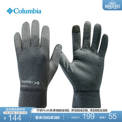 Columbia 哥伦比亚 户外情侣款男女吸湿可触屏设计徒步运动手套CU1478 010 M