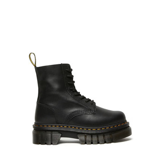 马丁（DR.MARTENS）Audrick 8i Boot 软皮黑色车轮底女款8孔马丁靴 黑色 37