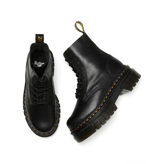 马丁（DR.MARTENS）Audrick 8i Boot 软皮黑色车轮底女款8孔马丁靴 黑色 37