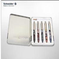 Schneider 施耐德 德国进口EVO 按动中性笔 火影忍者 混色 0.5mm 5支装 收藏款礼盒套装 送礼自用皆宜