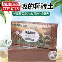 南水灌溉 650g*3块椰糠砖椰砖多肉土壤种花种菜土养花种植土泥炭椰糠土