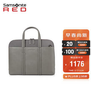 Samsonite 新秀丽 男士公文包商务手提单肩包15.6英寸电脑包QU5*38003深灰色