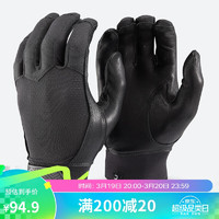 DECATHLON 迪卡侬 棒球打击手套真皮垒球成人防护防磨纯黑色XS-4354740