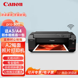 Canon 佳能 PRO-500 A2幅面彩色喷墨专业照片打印机无线（12色独立式墨水系统）