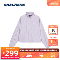 斯凯奇Skechers舒适休闲运动外套L224W042 兰花紫色/01X5 S 