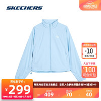 SKECHERS 斯凯奇 舒适休闲运动外套L224W042 晴空蓝/016M M