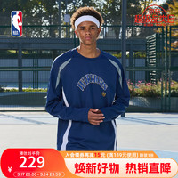 NBA 球队文化系列 金州勇士/洛杉矶湖人/凯尔特人宽松长袖T恤 藏青色 M