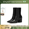 SW AVENUE 75  BLOCK SOCK BOOTIE 尖头弹力靴袜靴瘦瘦靴短靴女 黑磨砂 SW3901009-BLK 38.5