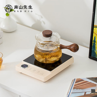 南山先生 功夫茶具耐热玻璃防烫煮茶壶电陶炉组合纳福煮茶器套装 半见电陶炉 1ml