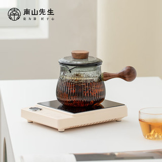 南山先生 功夫茶具耐热玻璃防烫煮茶壶电陶炉组合纳福煮茶器套装 半见电陶炉 1ml