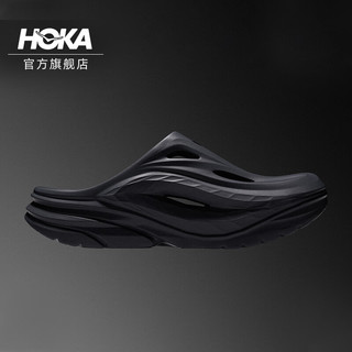 HOKA ONE ONE男女鞋夏季奥拉MULE 舒缓拖鞋ORA RECOVERY MULE运动 黑色/黑色 36