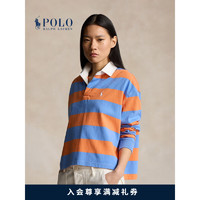 Polo Ralph Lauren 拉夫劳伦 女装 24年夏宽松版棉质橄榄球衫RL25510 999-多色 XL