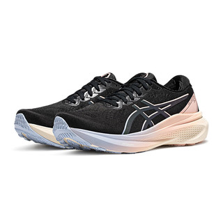亚瑟士ASICS跑步鞋女鞋稳定运动鞋透气跑鞋 GEL-KAYANO 30 LITE-SHOW 黑色/黑色 40.5