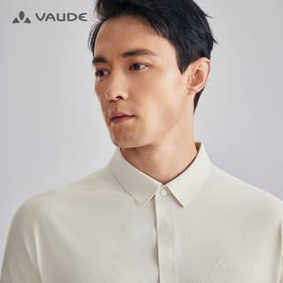 巍德（VAUDE）透气速干POLO衫男商务休闲短袖户外弹力上衣通勤户外舒适 浮岩灰 L