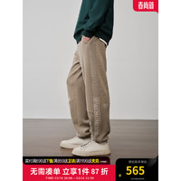 杰克·琼斯（JACK&JONES）夏简约潮舒适百搭时尚字母刺绣宽松束脚休闲裤男裤22421D010 E11 卡其色 常规 170/76A/SR