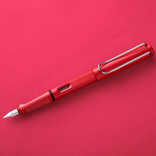 凌美（LAMY） 德国 狩猎者钢笔墨水笔笔礼盒套装年货礼盒 含吸墨器+墨胆 拾光礼盒 亮红色F尖 亮红色（拾光礼盒-不含墨水）