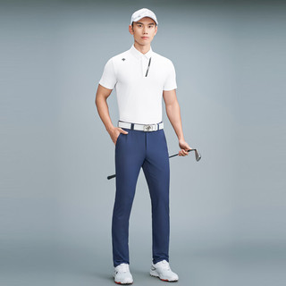 DESCENTEGOLF【李昊桐合作款】迪桑特高尔夫FIELD男弹力短袖POLO衫24夏季 WT-WHITE 3XL(190/108A)