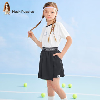 暇步士（Hush Puppies）童装女童套装夏装儿童套装吸湿速干舒适透气时尚休闲 淡粉色 120cm