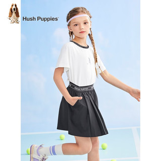 暇步士（Hush Puppies）童装女童套装夏装儿童套装吸湿速干舒适透气时尚休闲 本白 155cm(偏大半码)