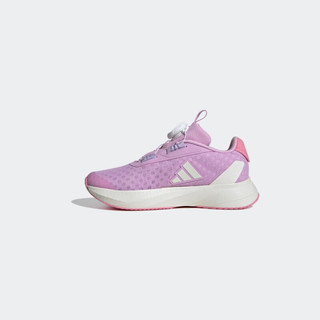 adidas DURAMO SL旋转按钮休闲网面运动鞋女小童阿迪达斯轻运动 紫色/白色/粉色 31码