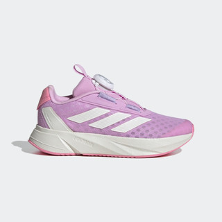 adidas DURAMO SL旋转按钮休闲网面运动鞋女小童阿迪达斯轻运动 紫色/白色/粉色 36.5码