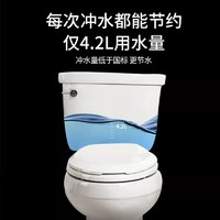 KOHLER 科勒 马桶座坐便器官方正品家用五级旋风分体虹吸节水马桶5706T