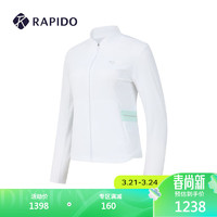 Rapido雳霹道2024年春夏女士高尔夫修身套装上衣夹克外套CP4376Z03 白色 160/84A