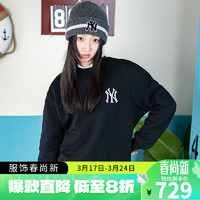 美职棒（MLB） mlb女装 龙年新年款 潮流男女同款套头衫卫衣女 50BKS/纽约洋基/黑色 S