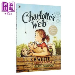 现货 英文英语原版Charlotte's web夏洛的网 夏洛特的网 全彩大开本英版 680L 经典儿童文学英语小说 纽伯瑞奖字体大
