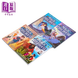 Magic Tree House 神奇树屋5册 儿童桥梁漫画图画图像小说 英文原版 进口儿童读物 漫画故事书 6岁以上 魔法树屋