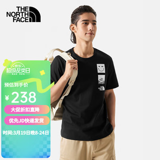 The North Face24春夏北面短袖款户外舒适透气经典款半袖短袖T恤8AUY JK3 S