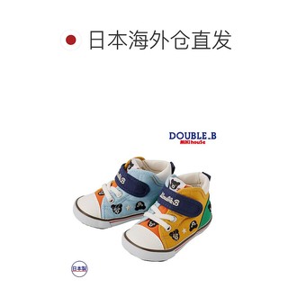 MIKI HOUSE mikihouse 日本 DoubleB学步鞋男女童二段 滿熊星星彩色