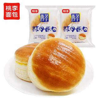 桃李 酵母面包 牛奶蛋羹味 75g*6袋