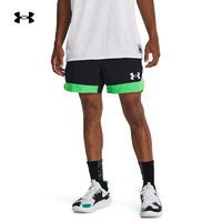 安德玛 Baseline男子5英寸篮球运动短裤1380302 黑色002 S