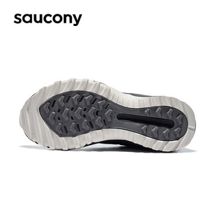 Saucony索康尼AURA TR女鞋户外越野跑鞋低帮徒步鞋防滑耐磨登山运动鞋子 黑灰05 37