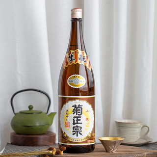 日本 菊牌上选清酒烧酒洋酒生酛辛口本酿造米酒1.8L*2瓶