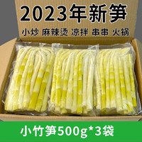 赣乐记竹笋新鲜嫩笋尖野生江西笋子清水小竹笋罗汉笋串串笋商用火锅笋 嫩笋尖500g*3袋