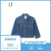 :CHOCOOLATE it 女装七分袖牛仔夹克2024春季青春时尚7870ASM BLZ/蓝色 XS