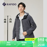 Rapido雳霹道2024年春夏男士O系列工装口袋夹克运动外套CN4Z39O36 紫色 185/100A