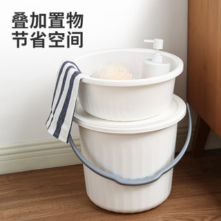 艺姿脸盆桶套装 洗衣桶3件套 多功能洗车桶 塑料手提储水桶 YZ-SN615