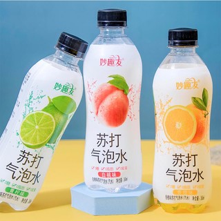 白桃苏打气泡水饮料360ml*24瓶整箱0糖0脂0卡青柠味苏打饮品